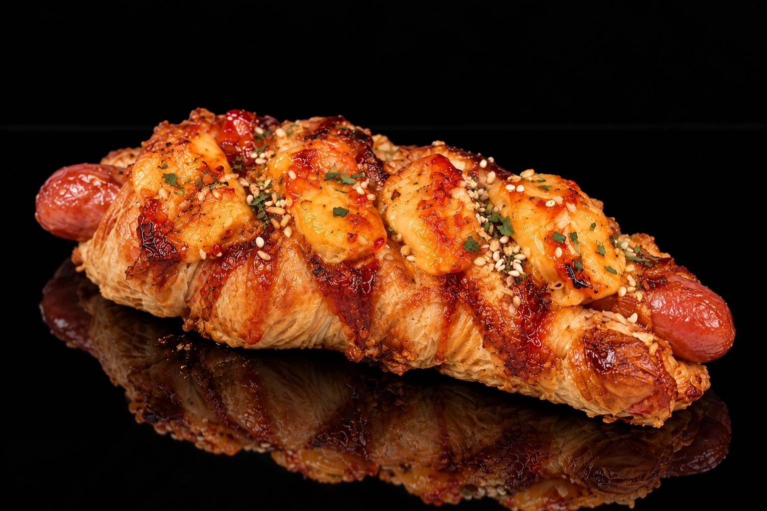 SRIRACHA BEEF SAUSAGE CHEESE CROISSANT