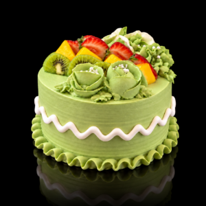 Matcha Strawberry Cake
