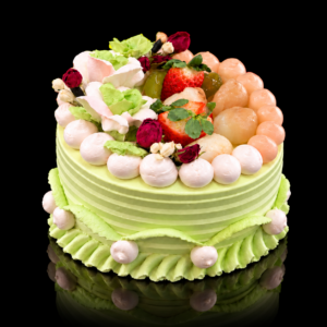 Matcha Strawberry Cake